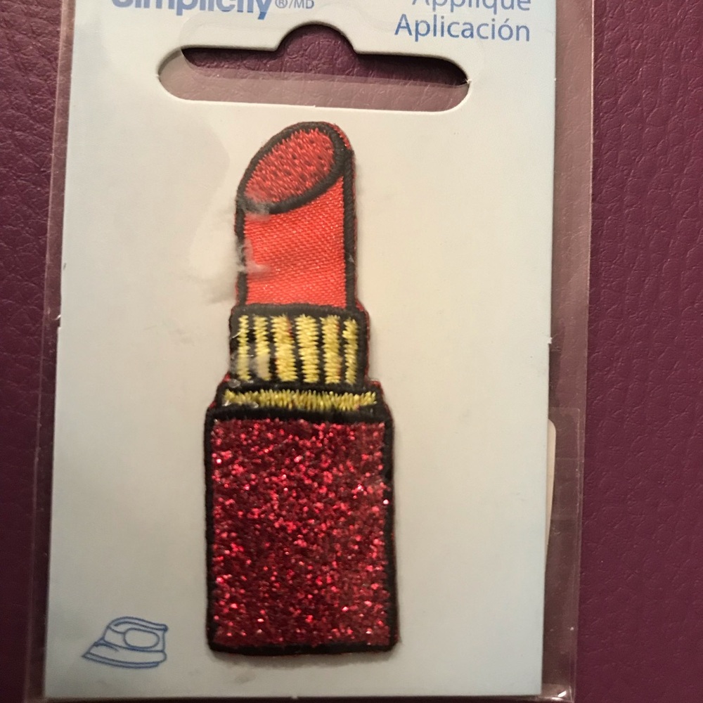 Simplicity Red and Yellow Lipstick Patch